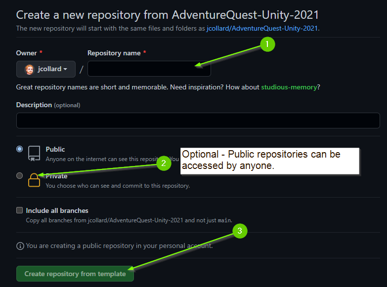 Create Repository
