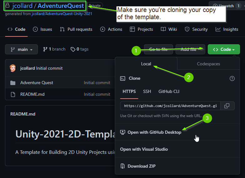 Open with GitHub Desktop