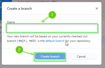 Name New Branch