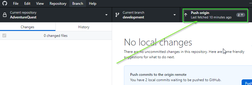 Push Changes