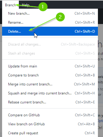 Branch - Delete